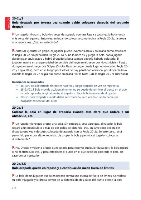 Decisiones sobre las Reglas de Golf 2012-2013 - Real FederaciÃ³n ...