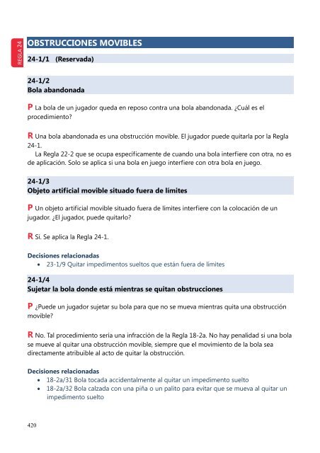 Decisiones sobre las Reglas de Golf 2012-2013 - Real FederaciÃ³n ...