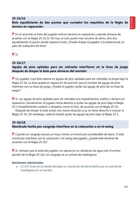 Decisiones sobre las Reglas de Golf 2012-2013 - Real FederaciÃ³n ...