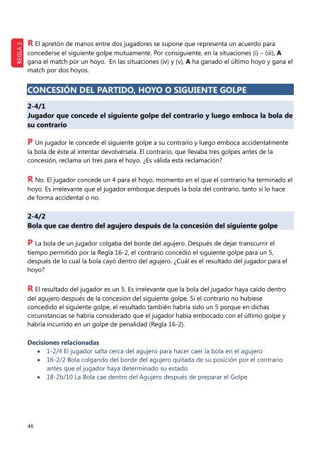 Decisiones sobre las Reglas de Golf 2012-2013 - Real FederaciÃ³n ...