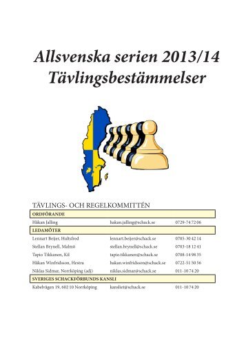 Allsvenska serien 2013/14 TÃ¤vlingsbestÃ¤mmelser - Sveriges ...