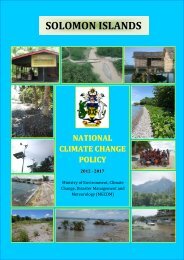 Solomon Islands - National climate change policy 2012-2017