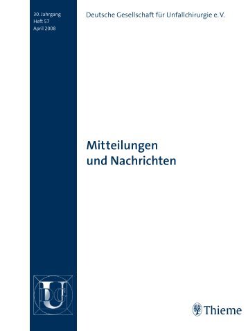 Mitteilungen und Nachrichten 57/2008 - Deutsche Gesellschaft fÃƒÂ¼r ...
