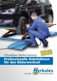 Produktdatenblatt Reifenservice - Herkules Hebetechnik