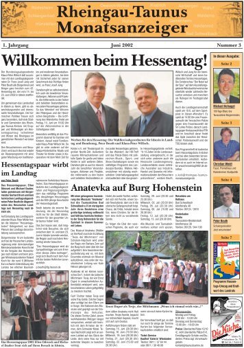 Ausgabe 03 (Juni 2002) - Rheingau-Taunus-Monatsanzeiger