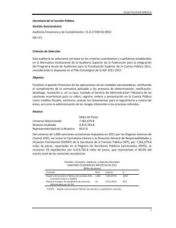 11-0-27100-02-0052 - Auditoría Superior de la Federación