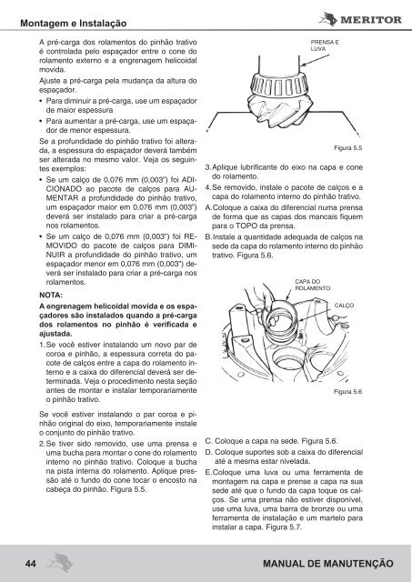 MANUAL DE MANUTENÃÃO - Meritor