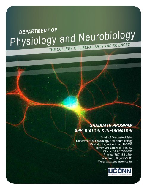 Information Brochure (pdf) - Physiology and Neurobiology ...