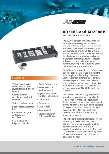 AD2088 and AD2088R - IP CCTV GmbH