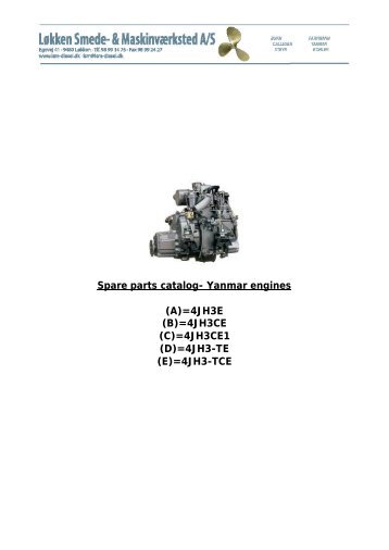 Spare parts catalog- Yanmar engines - LSM Diesel Denmark