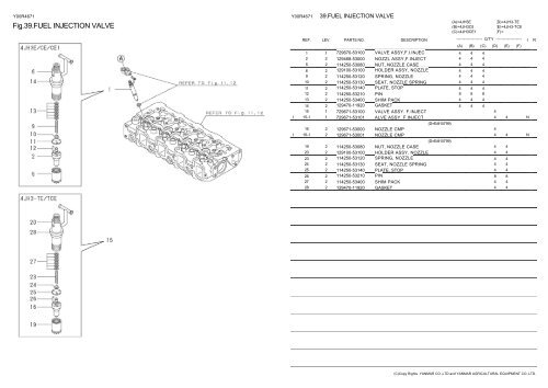 Spare parts catalog- Yanmar engines - LSM Diesel Denmark