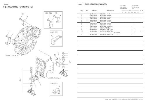 Spare parts catalog- Yanmar engines - LSM Diesel Denmark