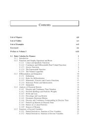 Contents - Professor Carol Alexander