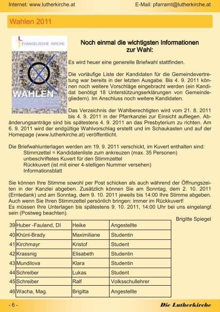Zeitung 2011-3 - WÃ¤hring & Hernals Lutherkirche Wien - WÃ¤hring ...