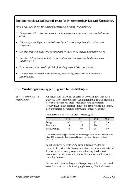 Kommuneplanens arealdel - Kongsvinger Kommune