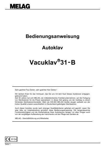Melag Vacuklav 31-B