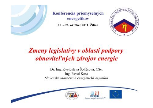 Zmeny legislatÃ­vy v oblasti podpory obnoviteÄ¾nÃ½ch zdrojov energie