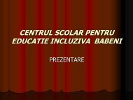 CENTRUL SCOLAR PENTRU EDUCATIE INCLUZIVA BABENI