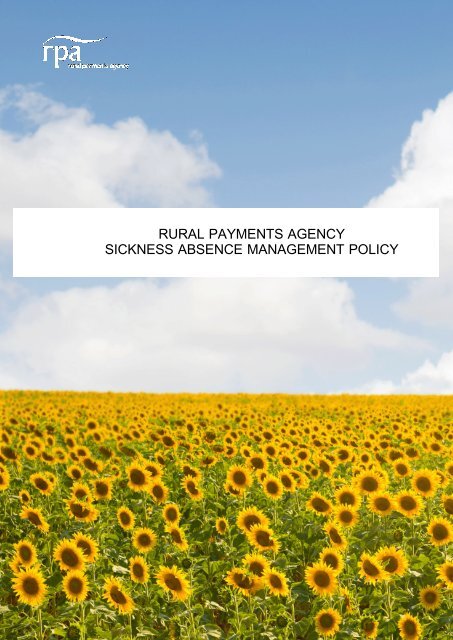 Sicknesss Absence Management Policy v1.1.pdf - The Rural ...
