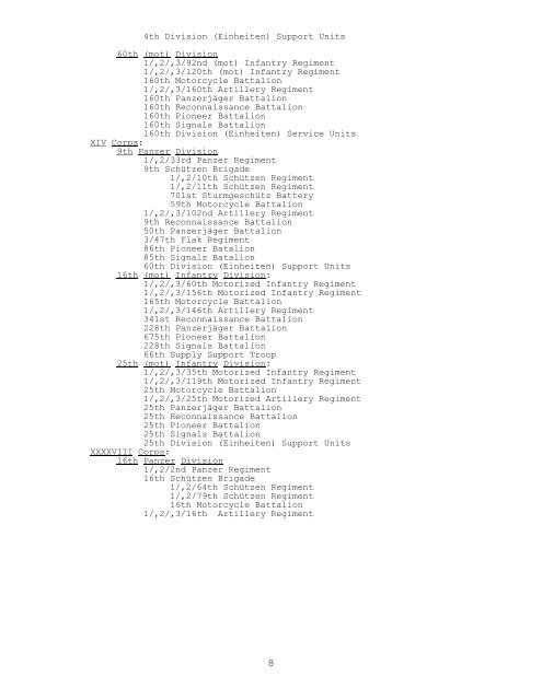 German Army Group South, 3 September 1941 - CGSC