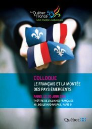 Le programme (pdf) - Organisation internationale de la Francophonie