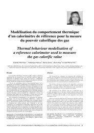 ModÃ©lisation du comportement thermique d'un calorimÃ¨tre de ...