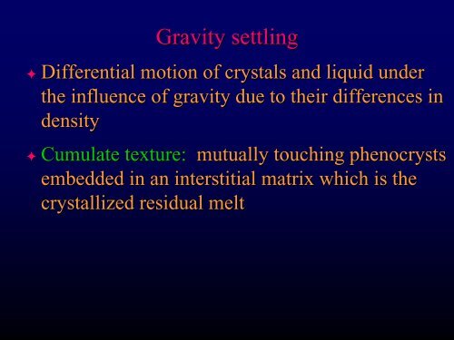 Chapter 11 - Diversification of Magmas - Faculty web pages