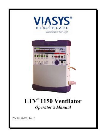 LTV 1150 Ventilator - Cook Children's