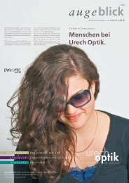 Menschen bei Urech Optik. augeblick