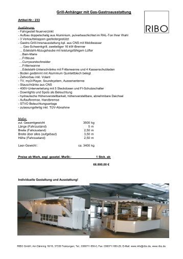 233 Grillanhänger - Ribo GmbH