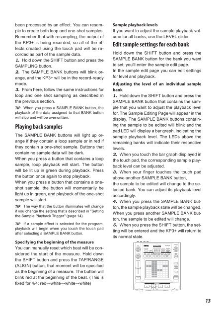 KAOSS PAD KP3+ Owner's manual - Korg