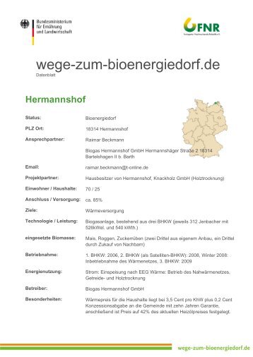 Download als PDF - Wege zum Bioenergiedorf