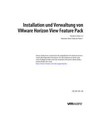 Installation und Verwaltung von VMware Horizon View Feature Pack ...