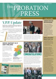 Y.P.P. Update - The Probation Service