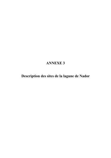 PÃªche artisanale dans la lagune de Nador ... - Fao - Copemed