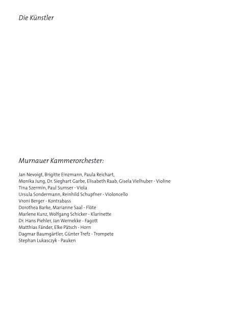 Programmheft Download (PDF) - Murnauer Kammerorchester eV