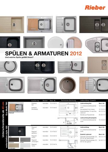 Spülen & armaturen 2012 - Rieber GmbH & Co. KG