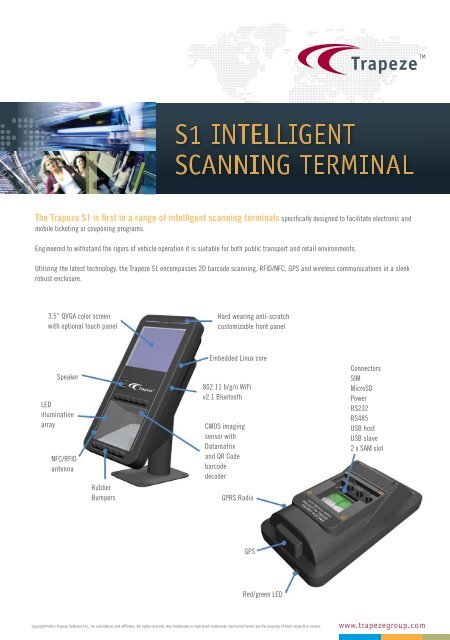 The Trapeze S1 is first in a range of intelligent ... - Trapeze Group