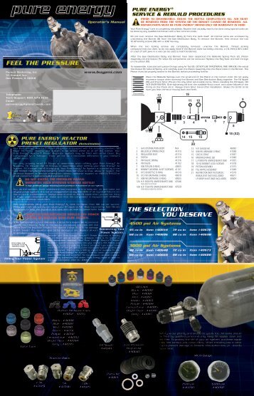 PURE ENERGY REACTOR PRESET ... - Paintball Advisor