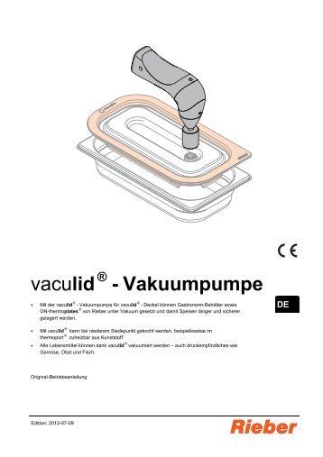 vaculid - Vakuumpumpe - Rieber GmbH & Co. KG