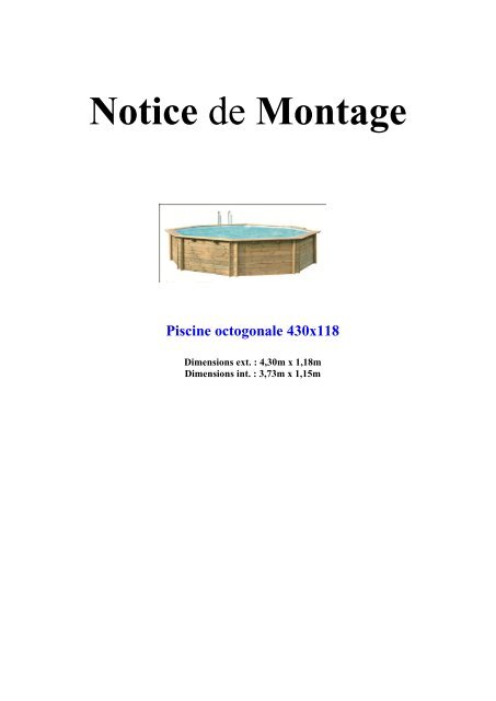 NOTICE de Montage - Habitat et jardin.com