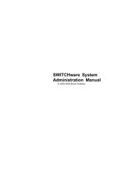 SWITCHware System Administration Manual - Bicom Systems