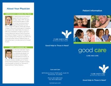 good care - Bon Secours Richmond Health System