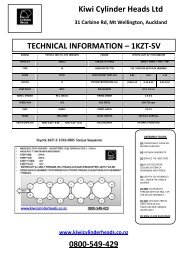 TOYOTA 5L - Kiwi Cylinder Heads