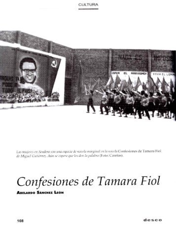 Confesiones de Tamara Fiol - Desco