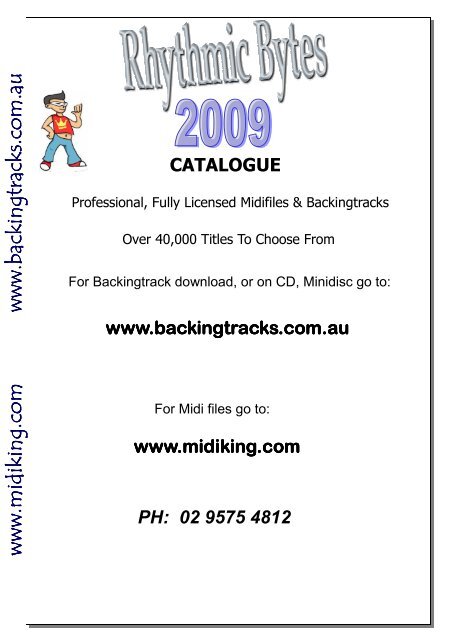 RB2009CatalogueFOR PDF.pub - Rhythmic Bytes Backing Tracks