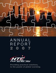 2007 Annual Report - HTC Purenergy