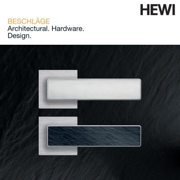 HEWI Beschläge - RIBA Product Selector