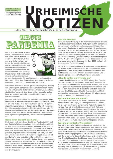 komplette Ausgabe als PDF-Download - Urheimische Notizen