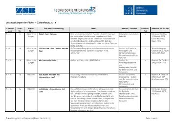 Programm von 2013 - Zentrale Studienberatung der Leibniz ...